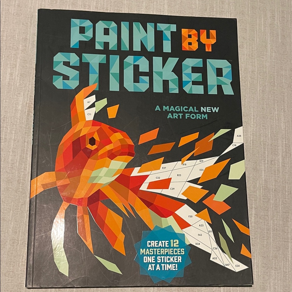 Paint by Sticker Book! Never used. Make 12 Masterpieces!